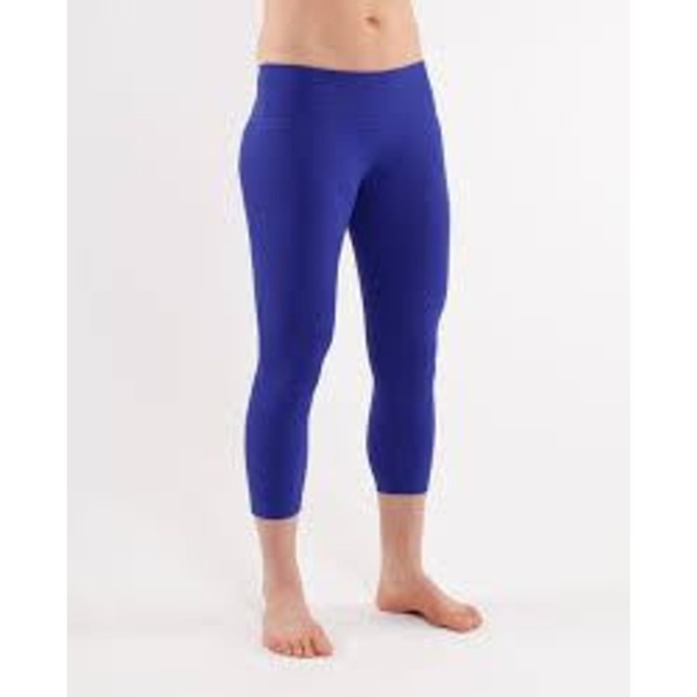Lululemon Blue Wunder Under Crop Leggings Pants SZ 6 Yoga Athletic Activewear